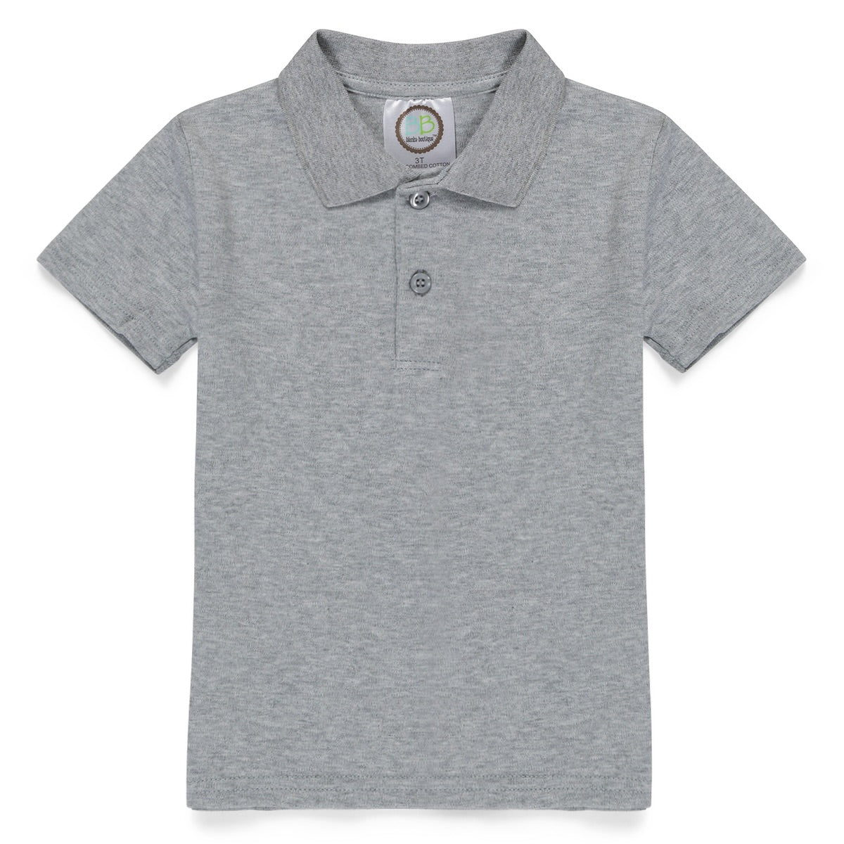 Boy's Short Sleeve Polo Style Collared Shirt