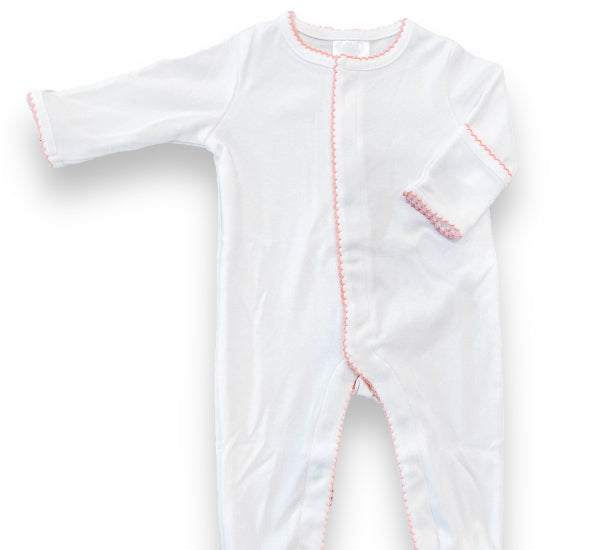 Organic Cotton Picot Trim Footie