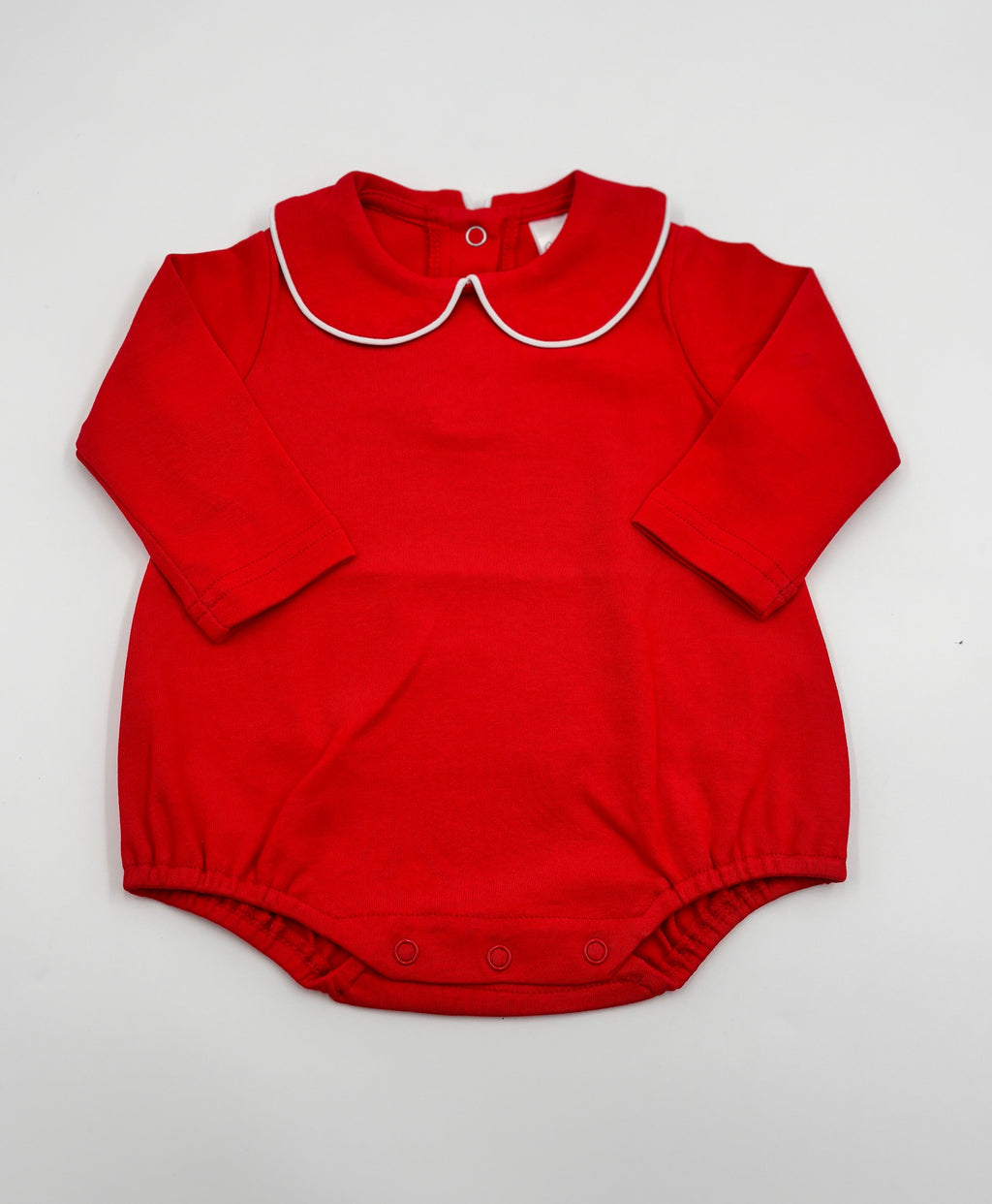 Piped Collar Long Sleeve Bubble