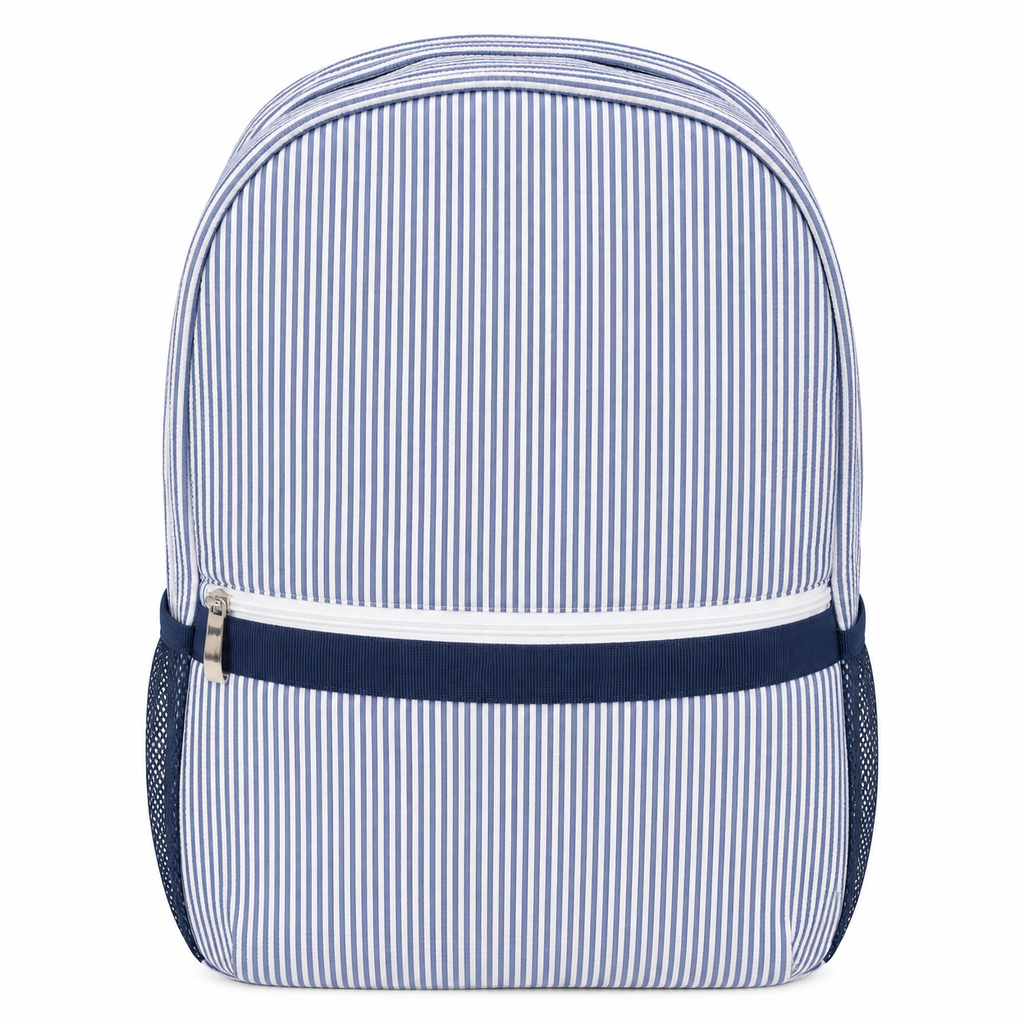 Seersucker Backpack (Full Size)
