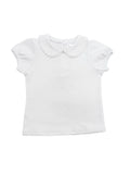 Scalloped Collar Short Sleeve Shirt — personalized example