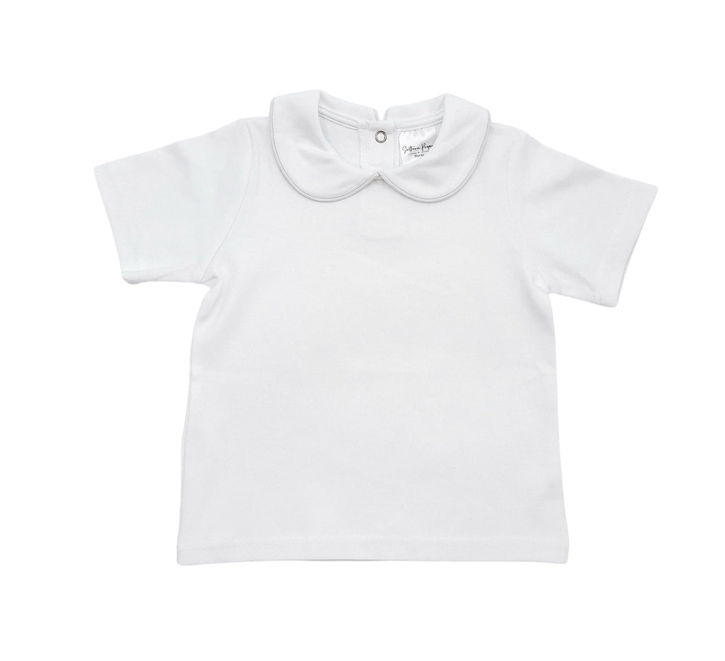 Piped Collar Short Sleeve Shirt — personalized example