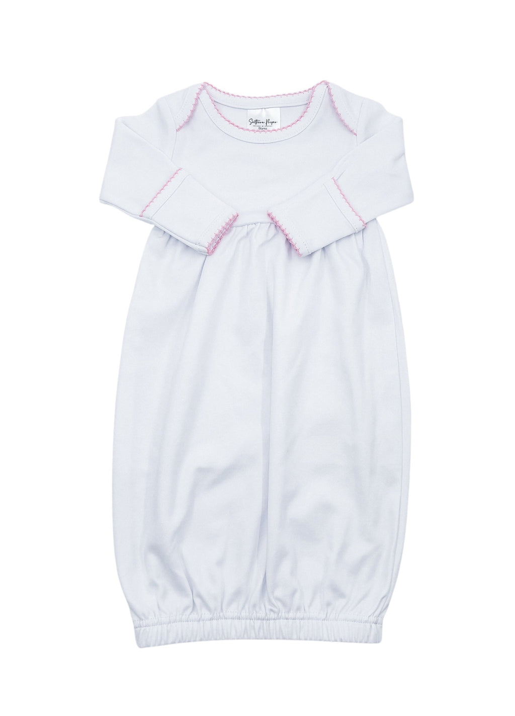 Organic Cotton Picot Trim Gown