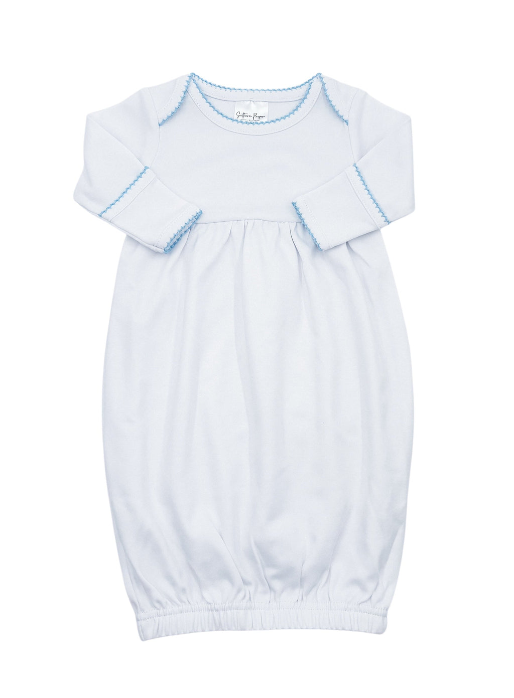 Organic Cotton Picot Trim Gown