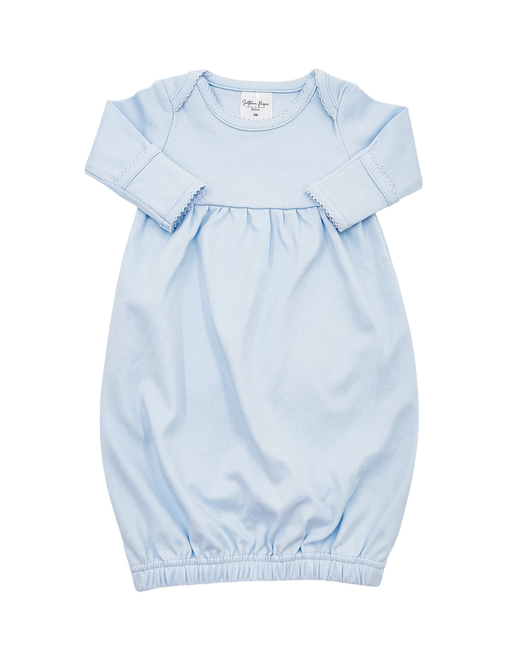 Organic Cotton Picot Trim Gown