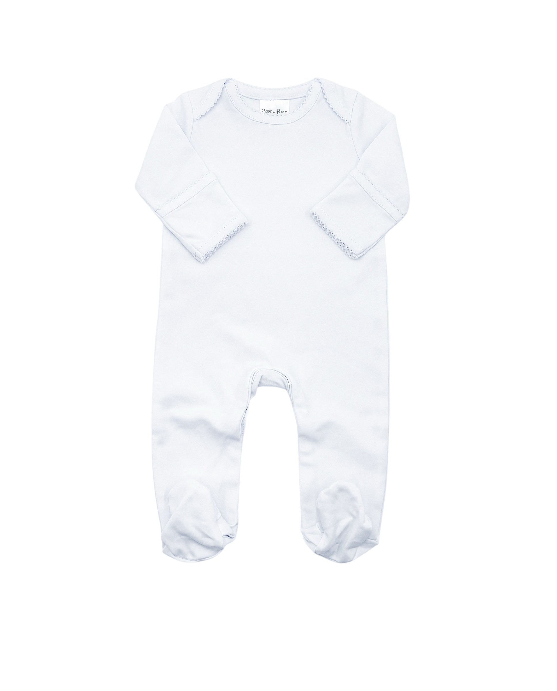 Organic Cotton Proper Footie — personalized example