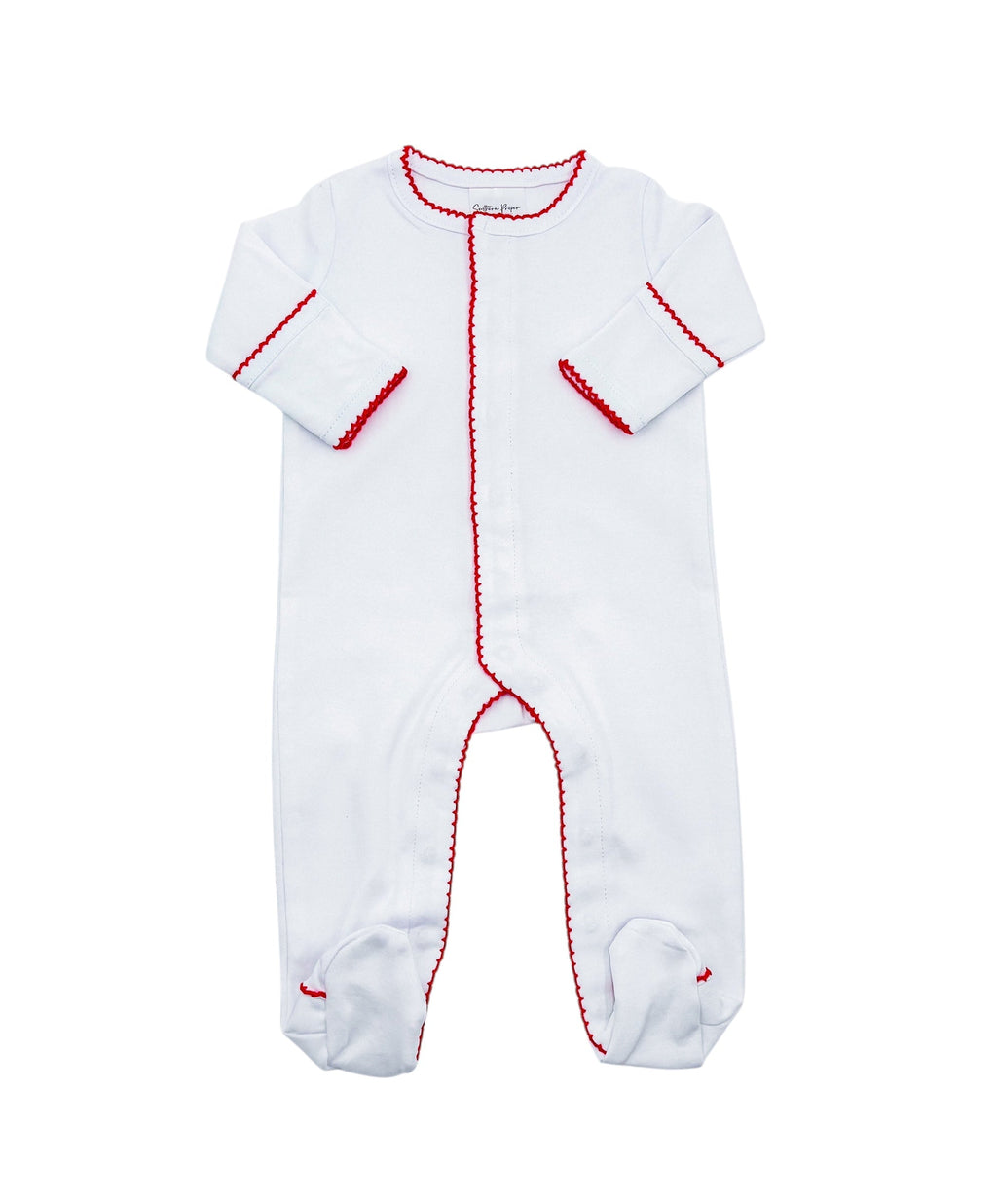 Organic Cotton Picot Trim Footie