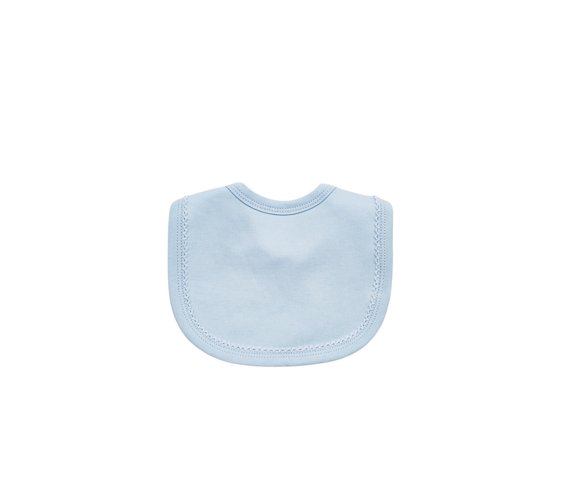 Organic Cotton Picot Trim Bib