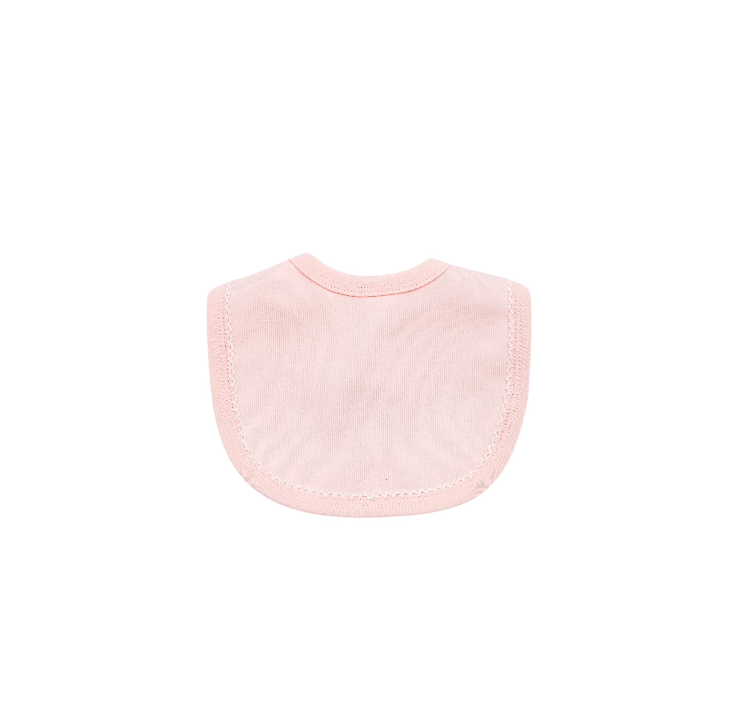 Organic Cotton Picot Trim Bib