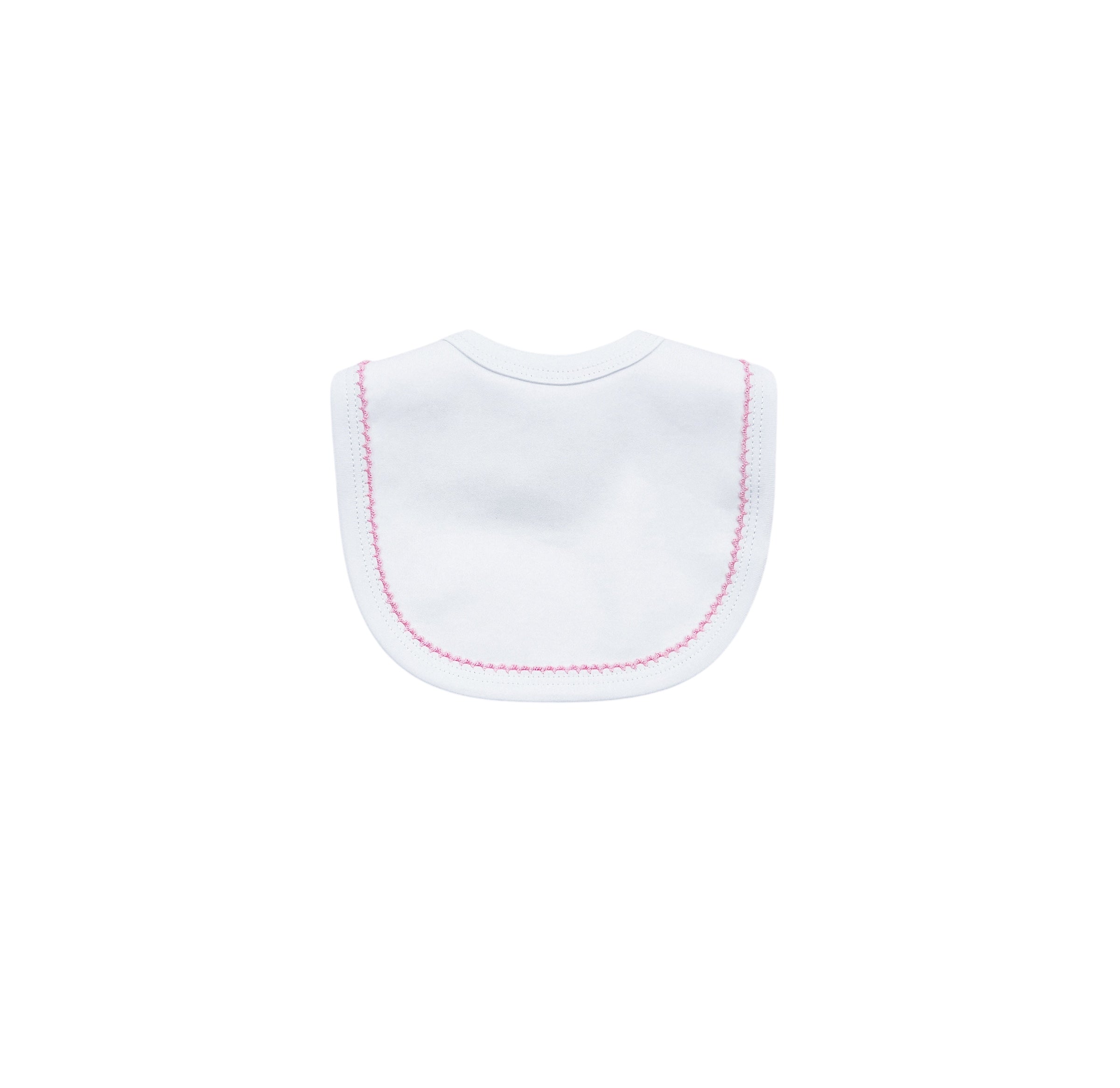 Organic Cotton Picot Trim Bib