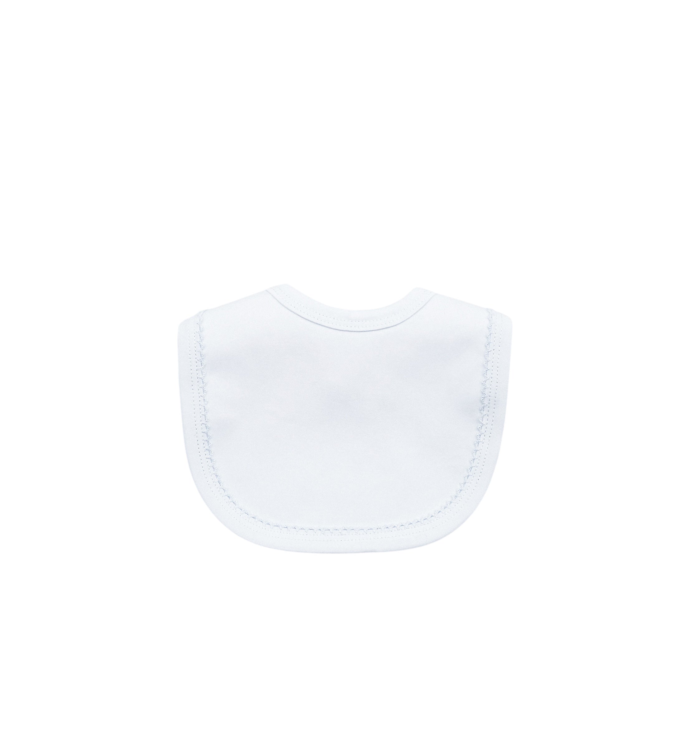 Organic Cotton Picot Trim Bib