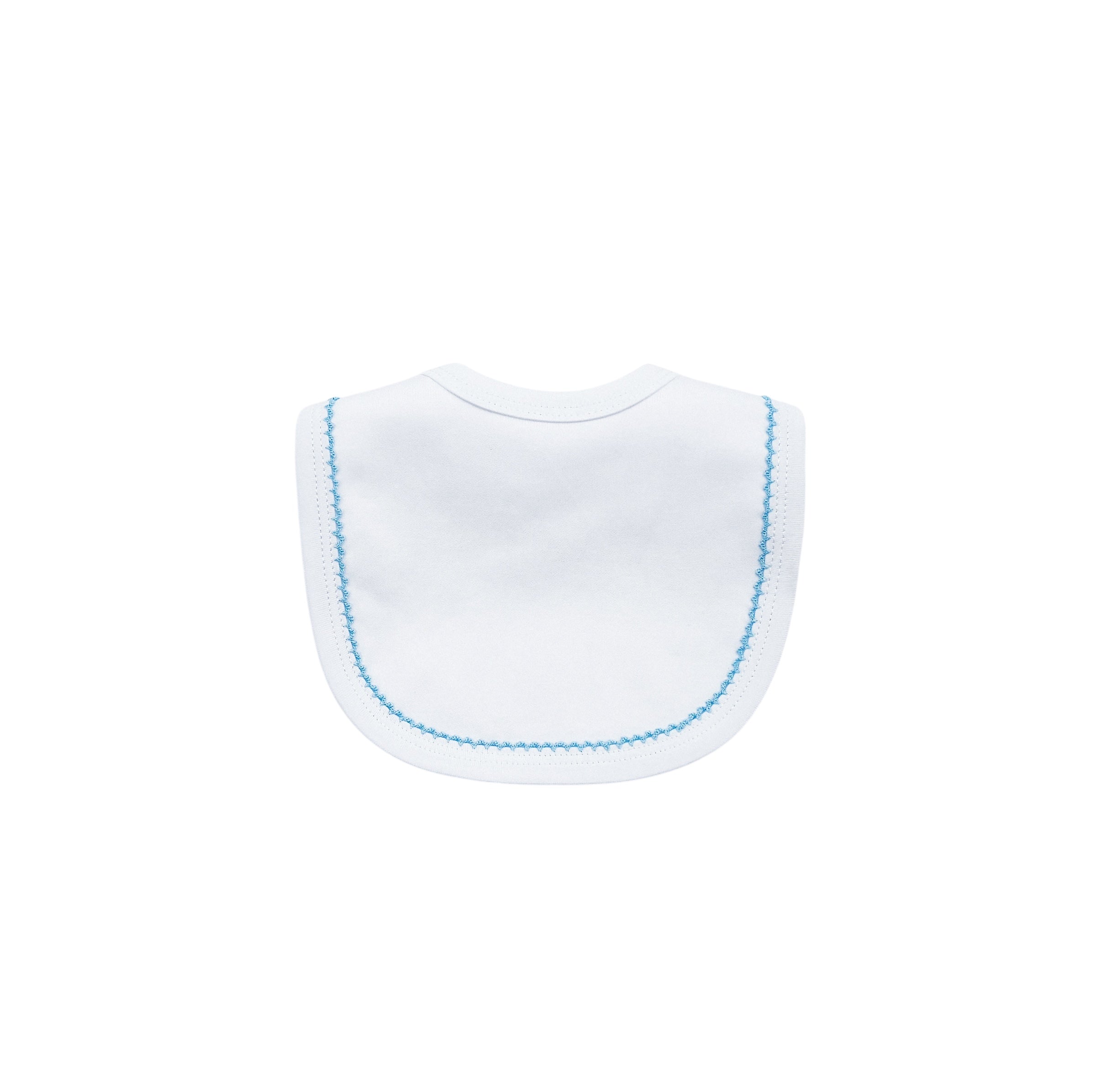 Organic Cotton Picot Trim Bib