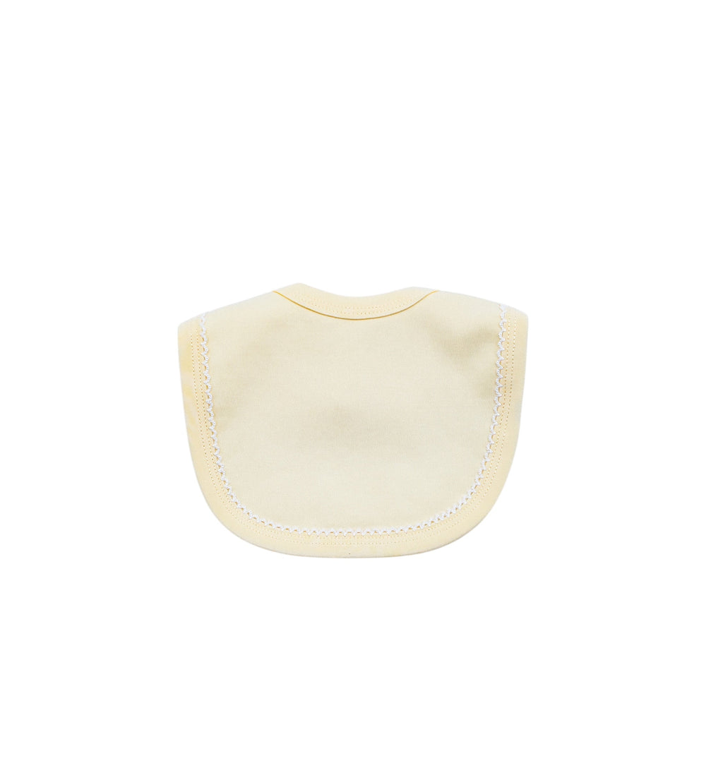 Organic Cotton Picot Trim Bib