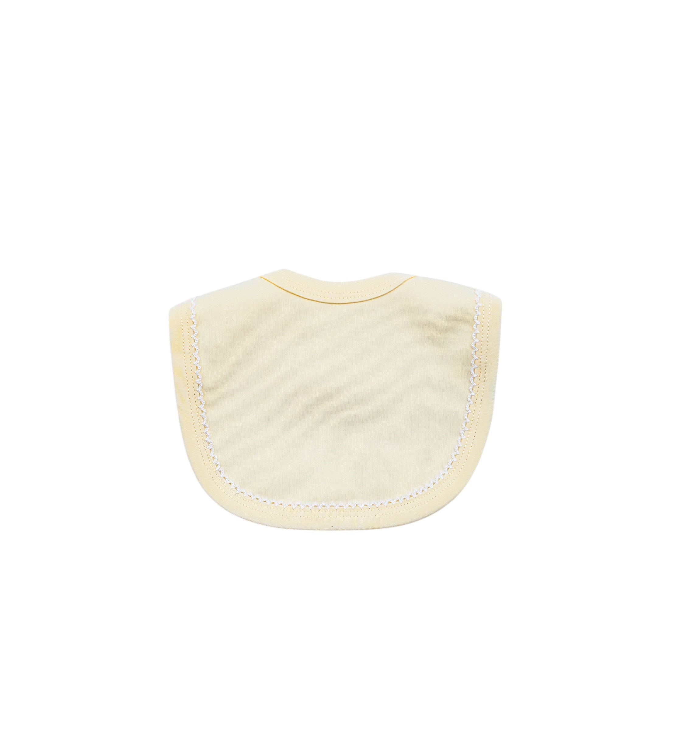 Organic Cotton Picot Trim Bib