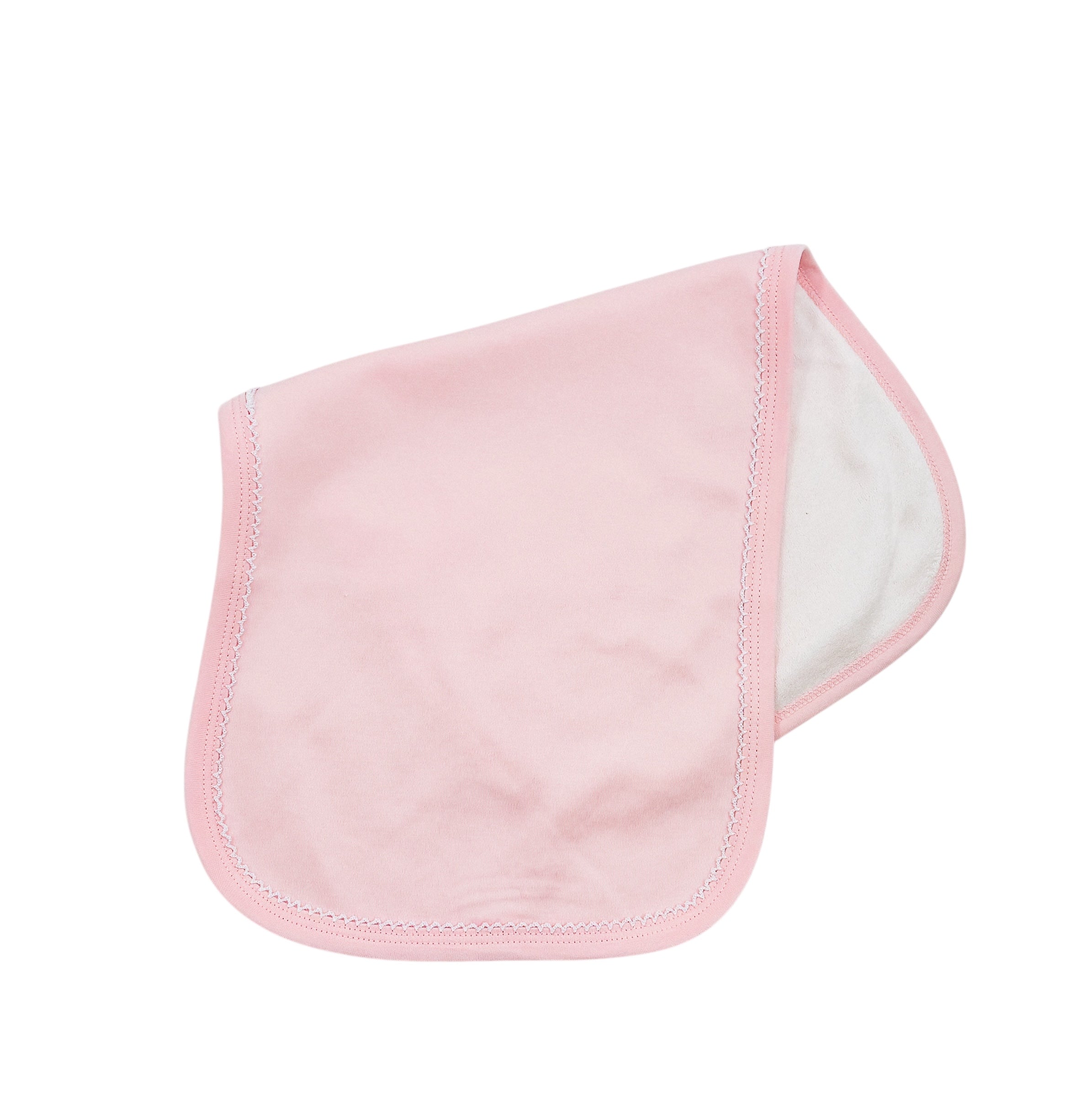 Organic Cotton Picot Trim Burp Cloth