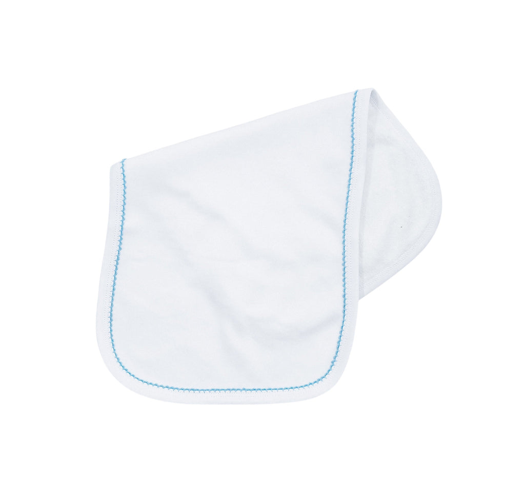 Organic Cotton Picot Trim Burp Cloth