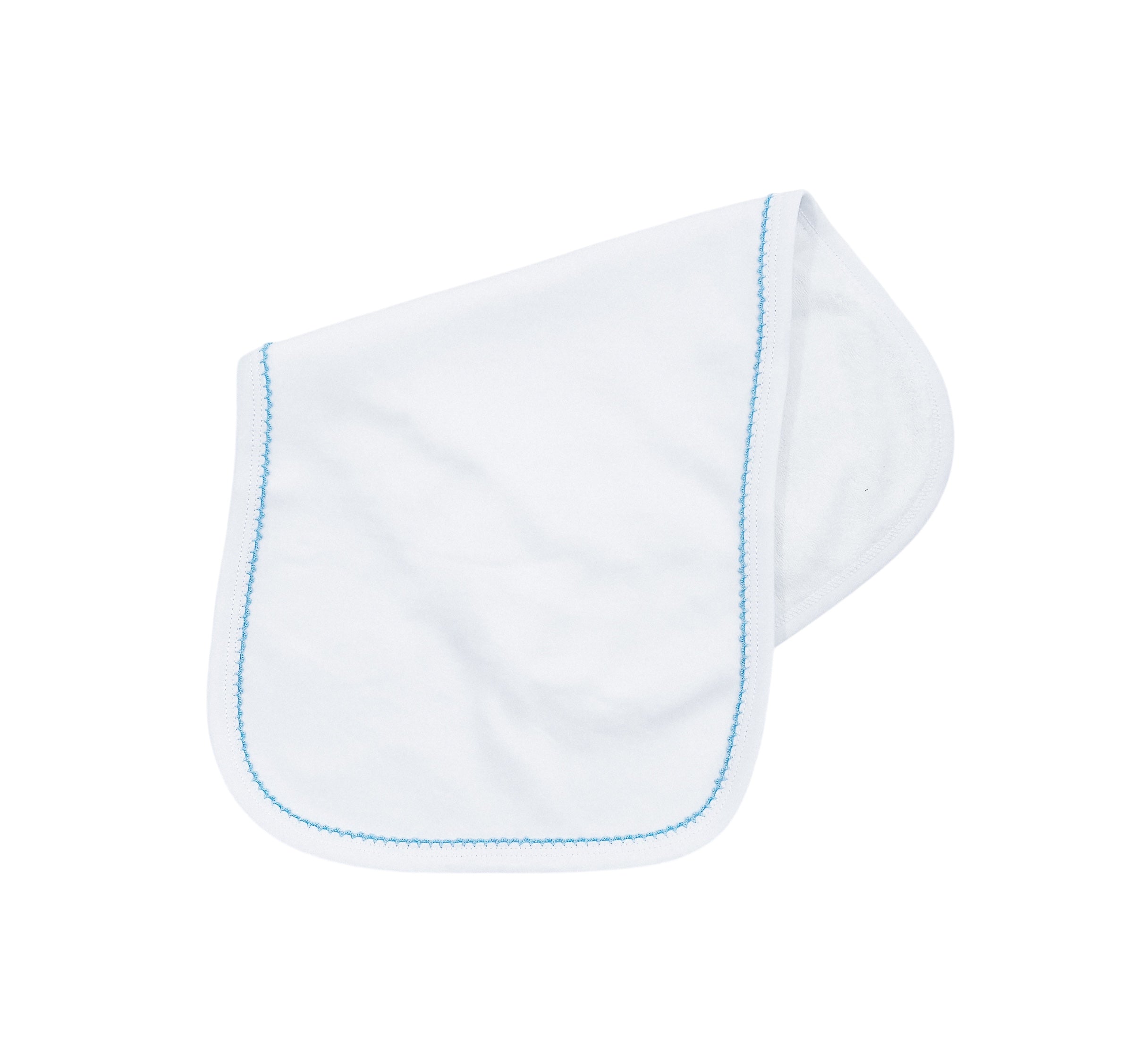 Organic Cotton Picot Trim Burp Cloth