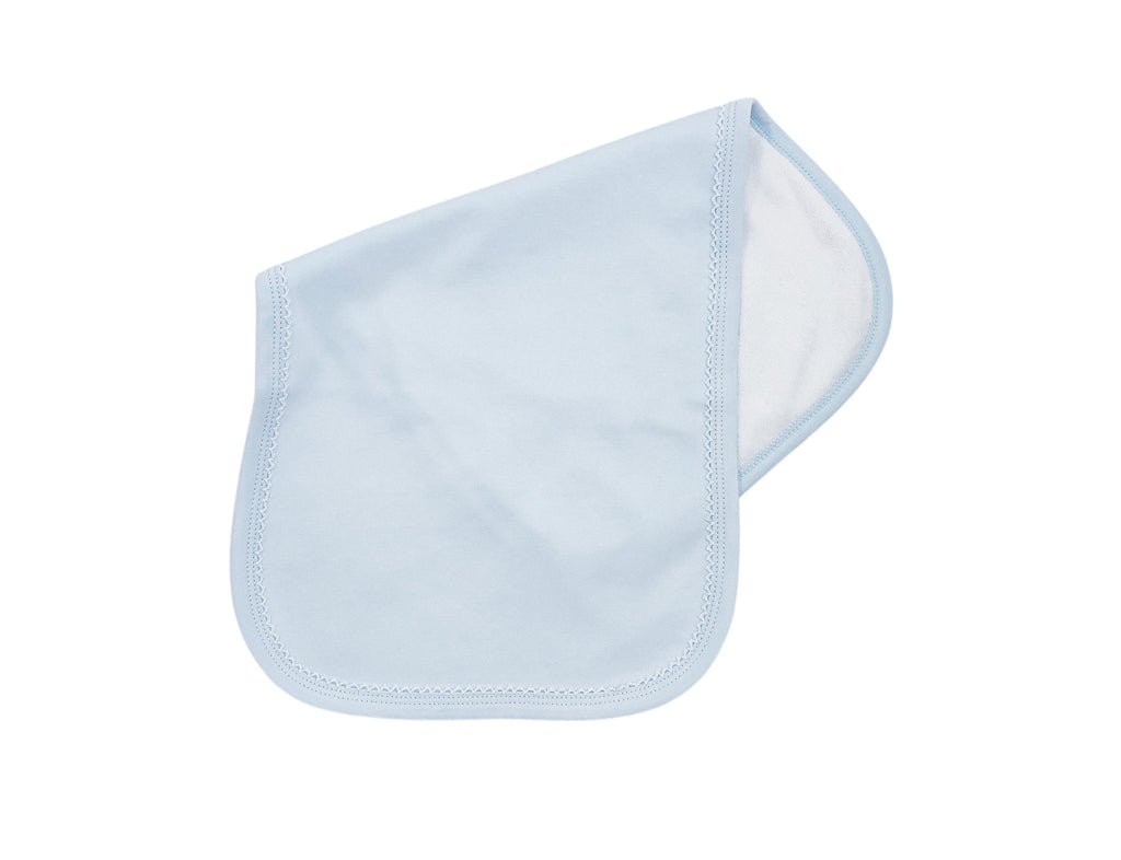 Organic Cotton Picot Trim Burp Cloth