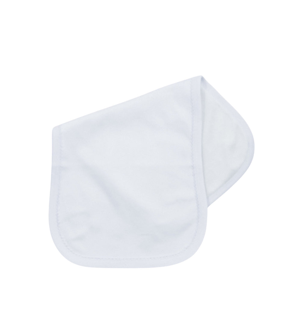 Organic Cotton Picot Trim Burp Cloth
