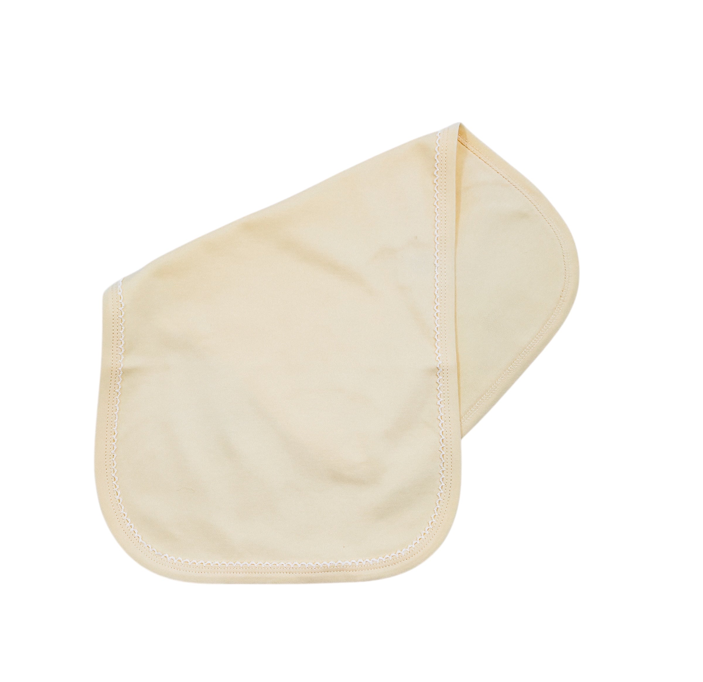 Organic Cotton Picot Trim Burp Cloth