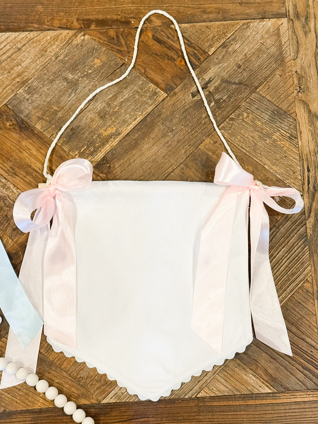 Cotton Canvas Baby Banner — personalized example