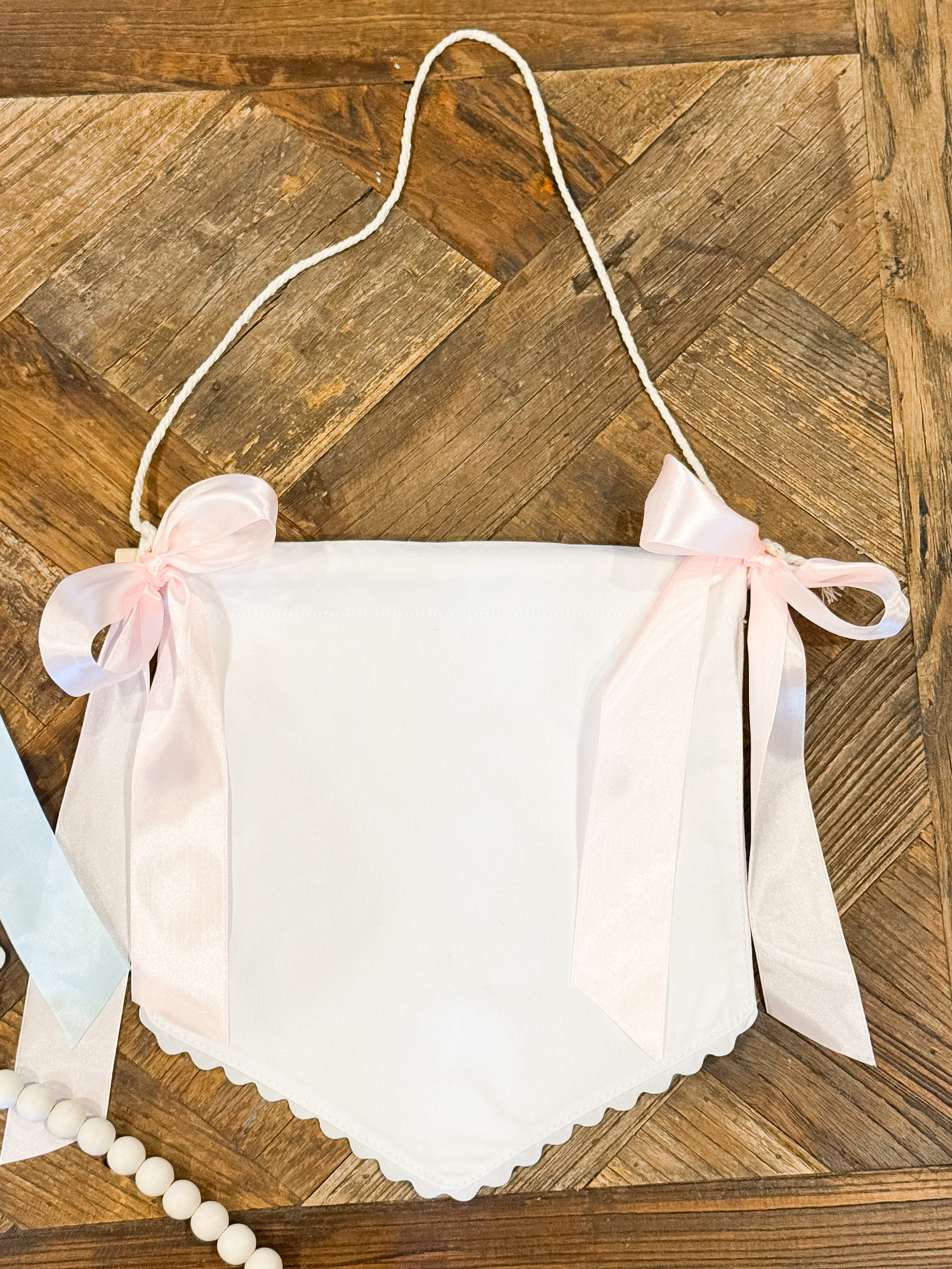 Cotton Canvas Baby Banner — personalized example