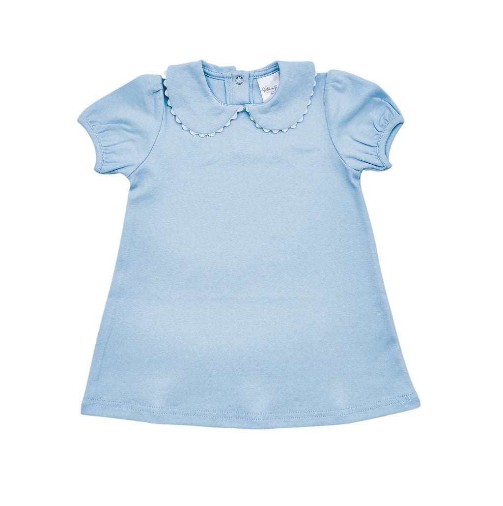Scalloped Short Sleeve Dress