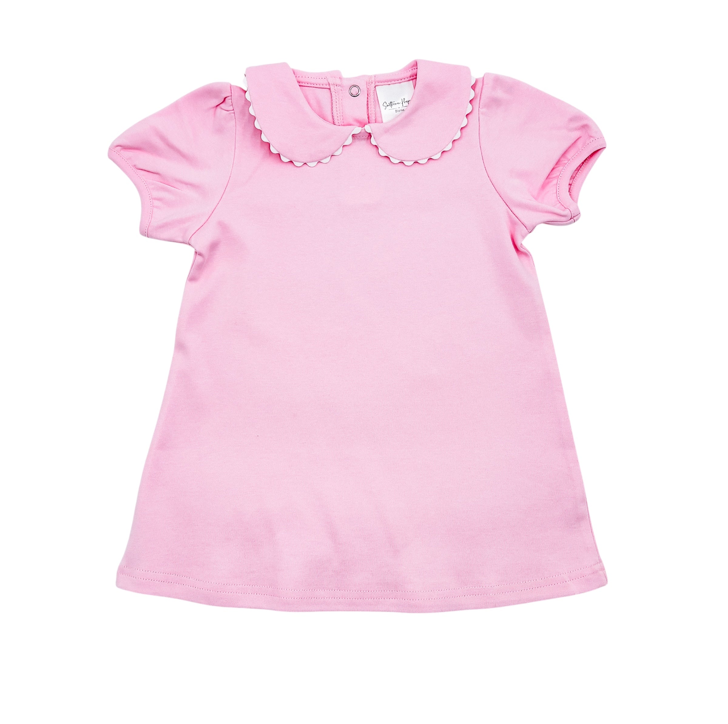 Scalloped Short Sleeve Dress