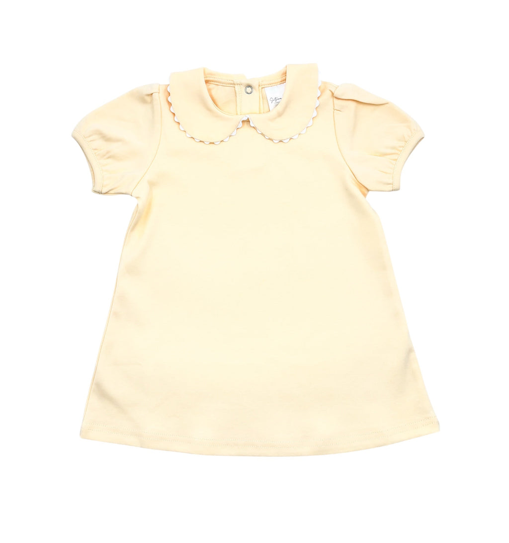 Scalloped Short Sleeve Dress