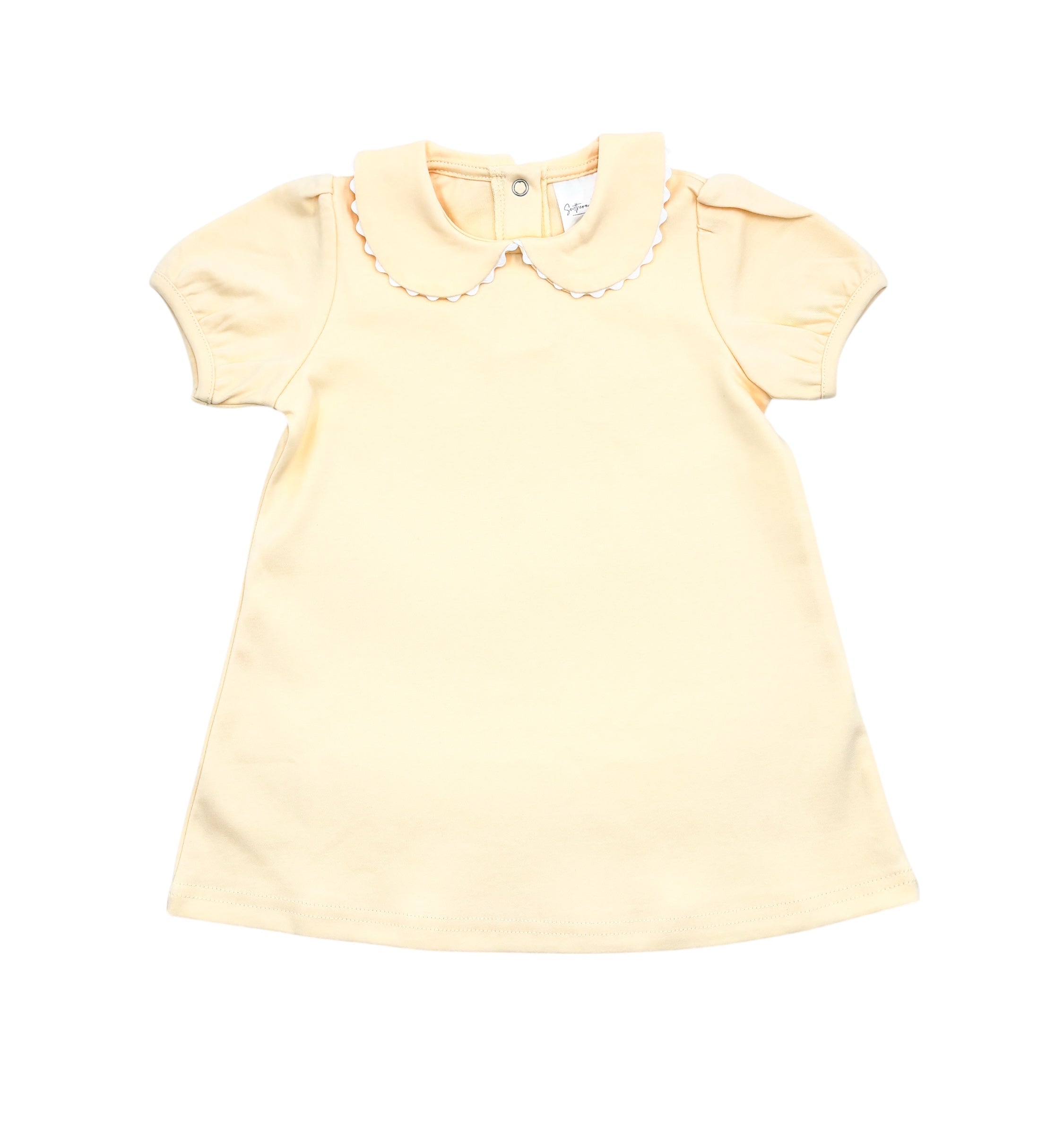 Scalloped Short Sleeve Dress