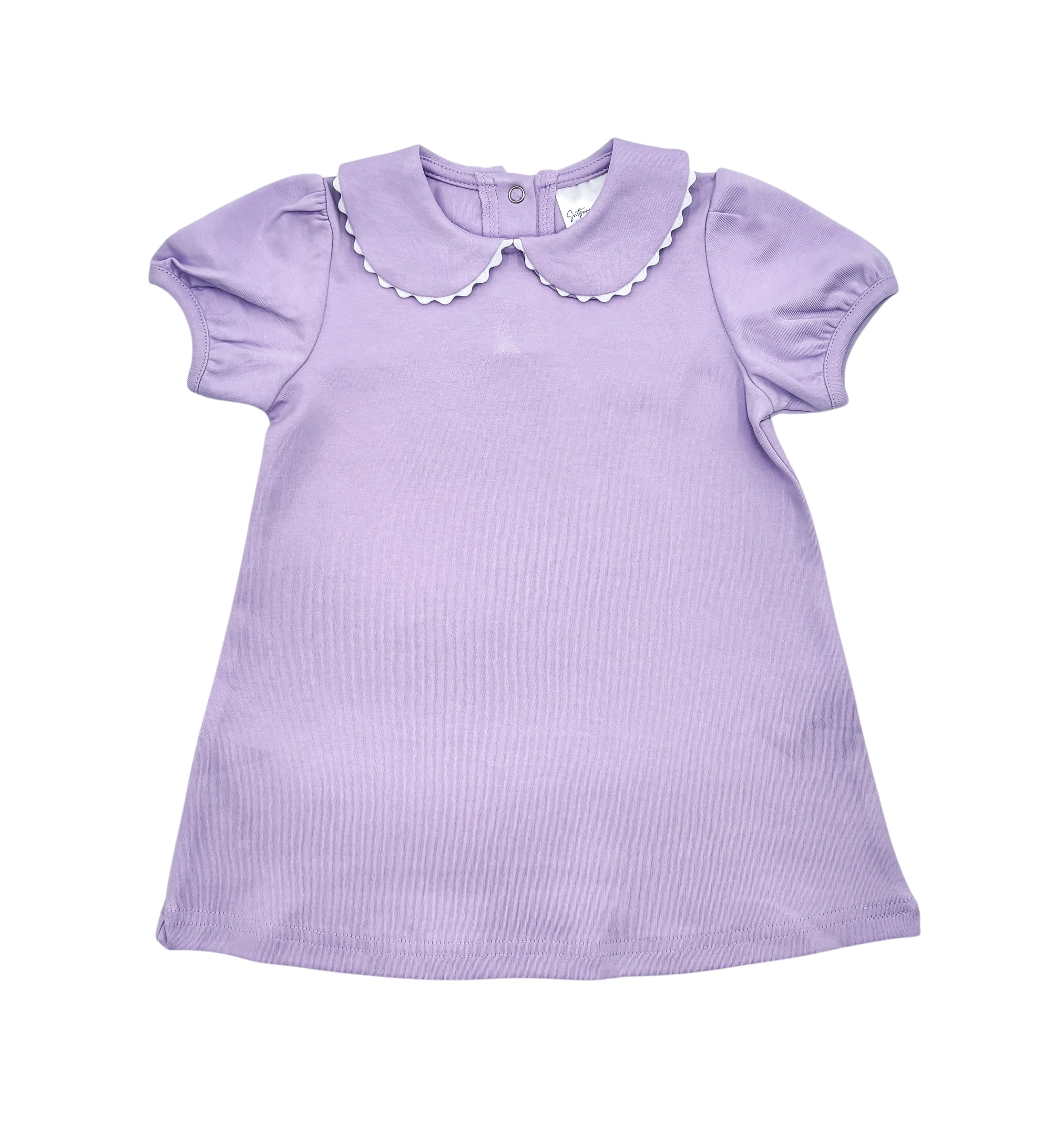 Scalloped Short Sleeve Dress