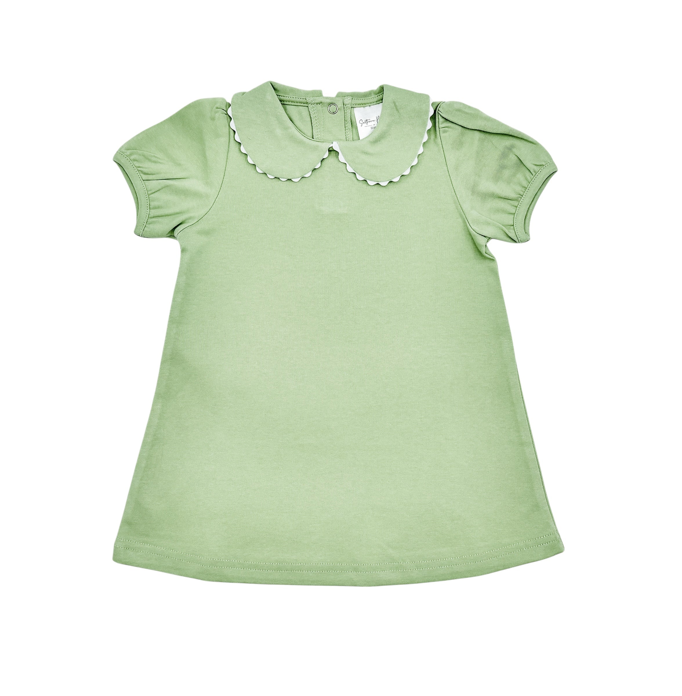 Scalloped Short Sleeve Dress
