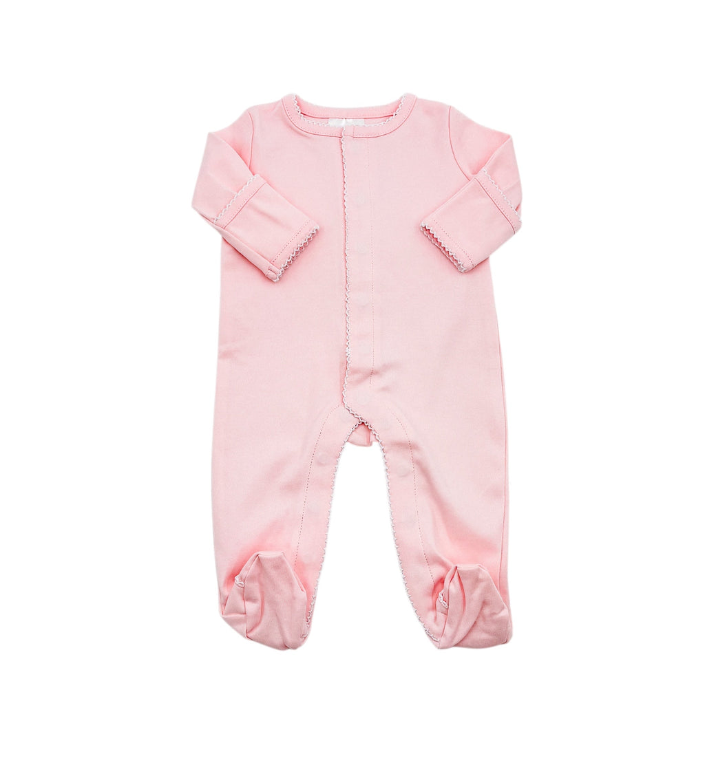 Organic Cotton Picot Trim Footie