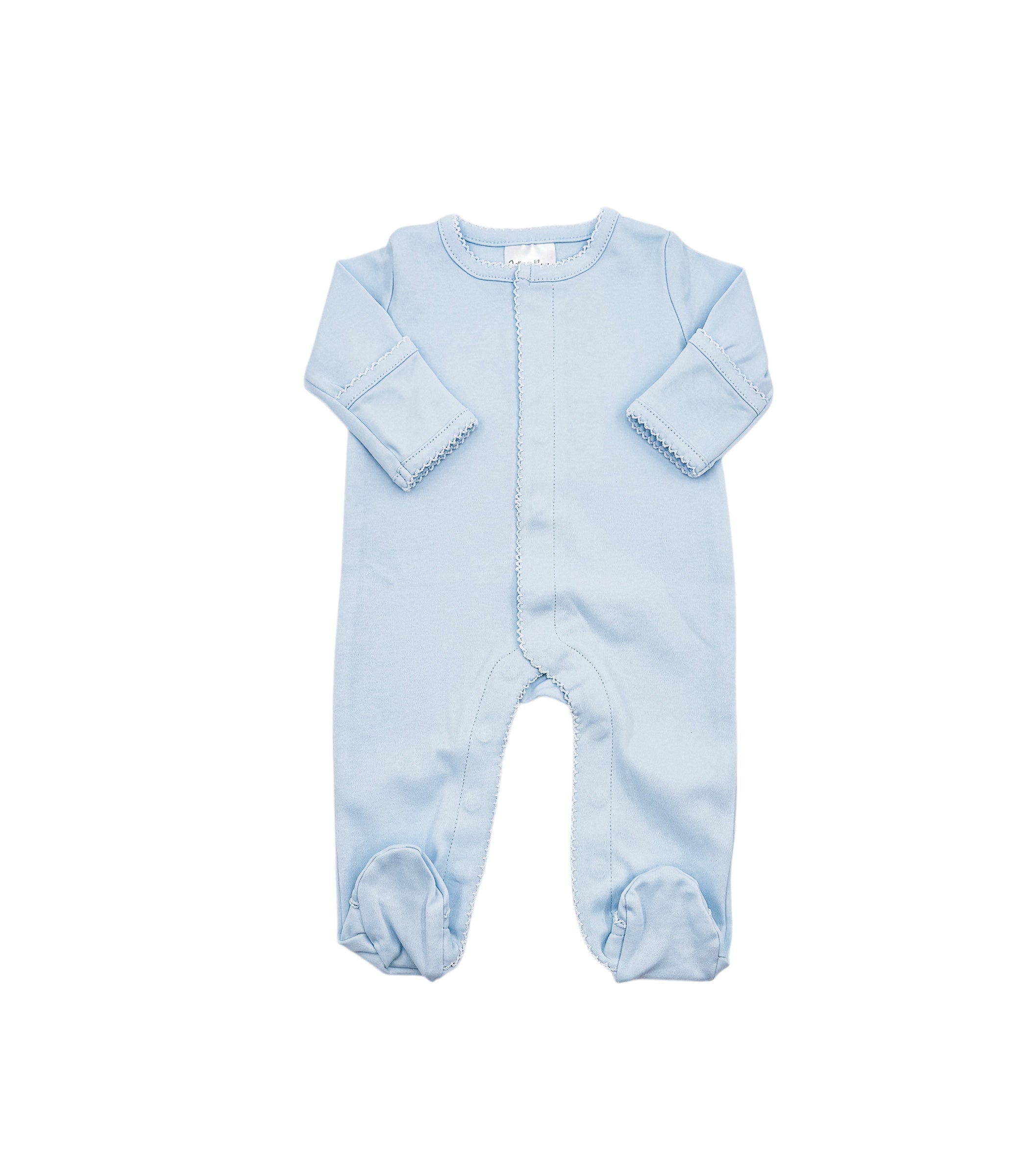 Organic Cotton Picot Trim Footie