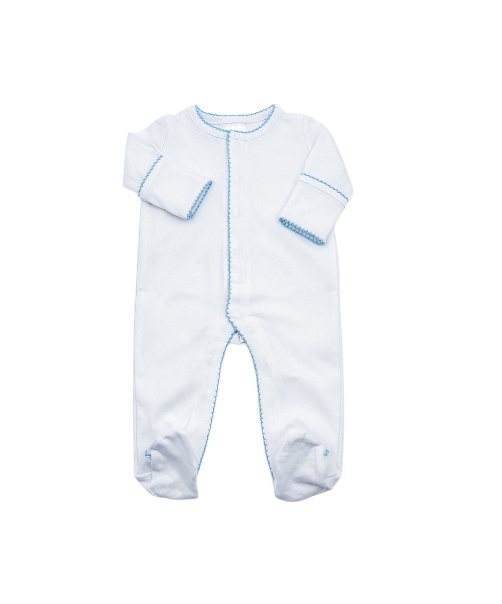 Organic Cotton Picot Trim Footie