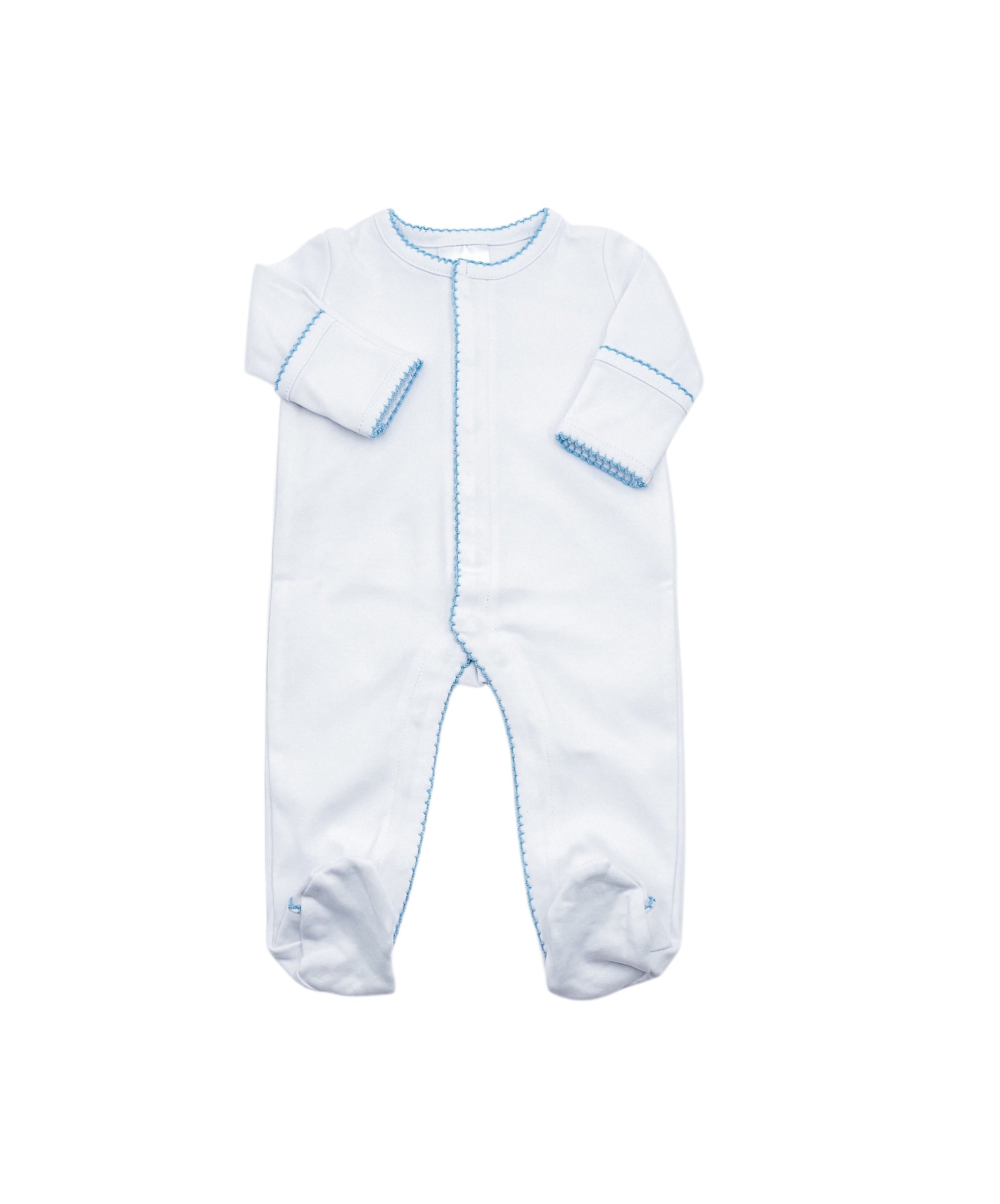 Organic Cotton Picot Trim Footie
