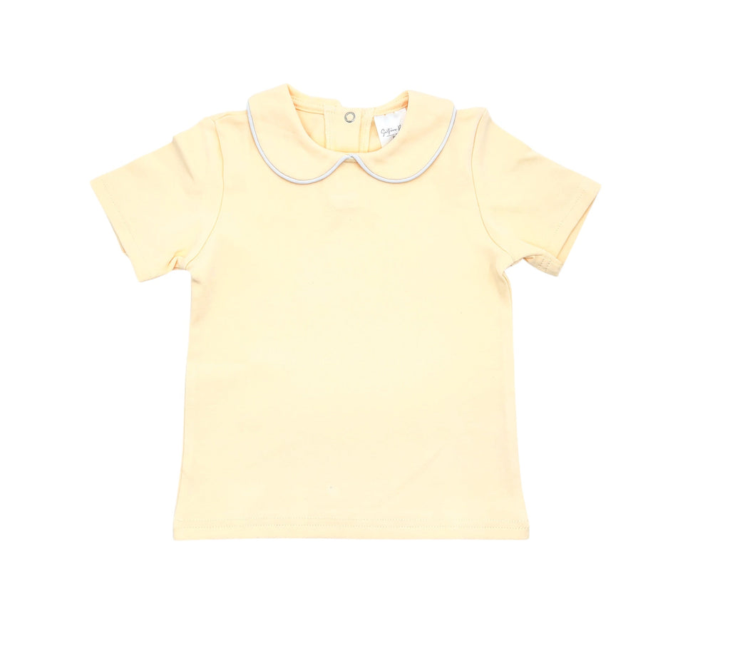 Piped Collar Short Sleeve Shirt