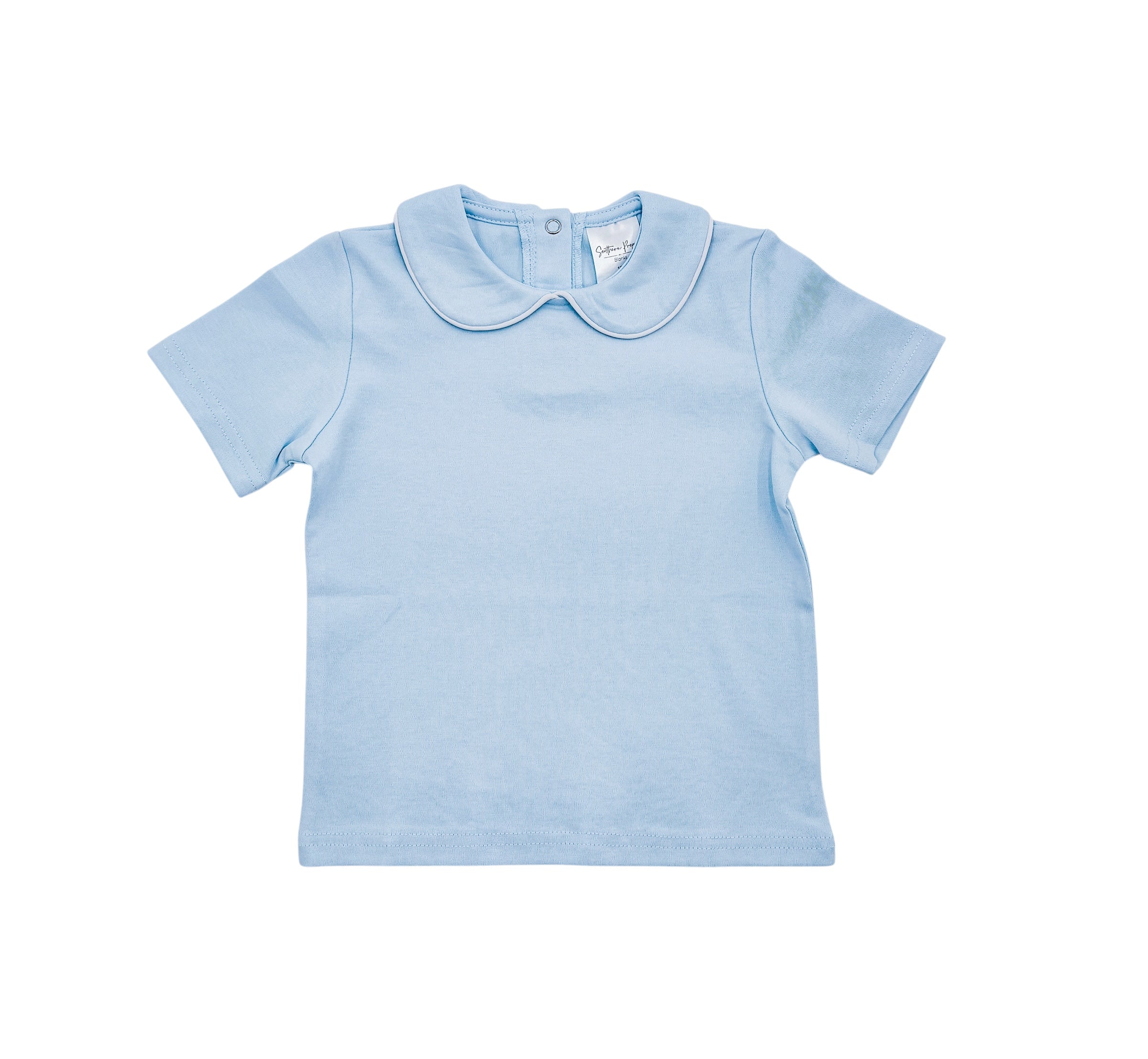 Piped Collar Short Sleeve Shirt