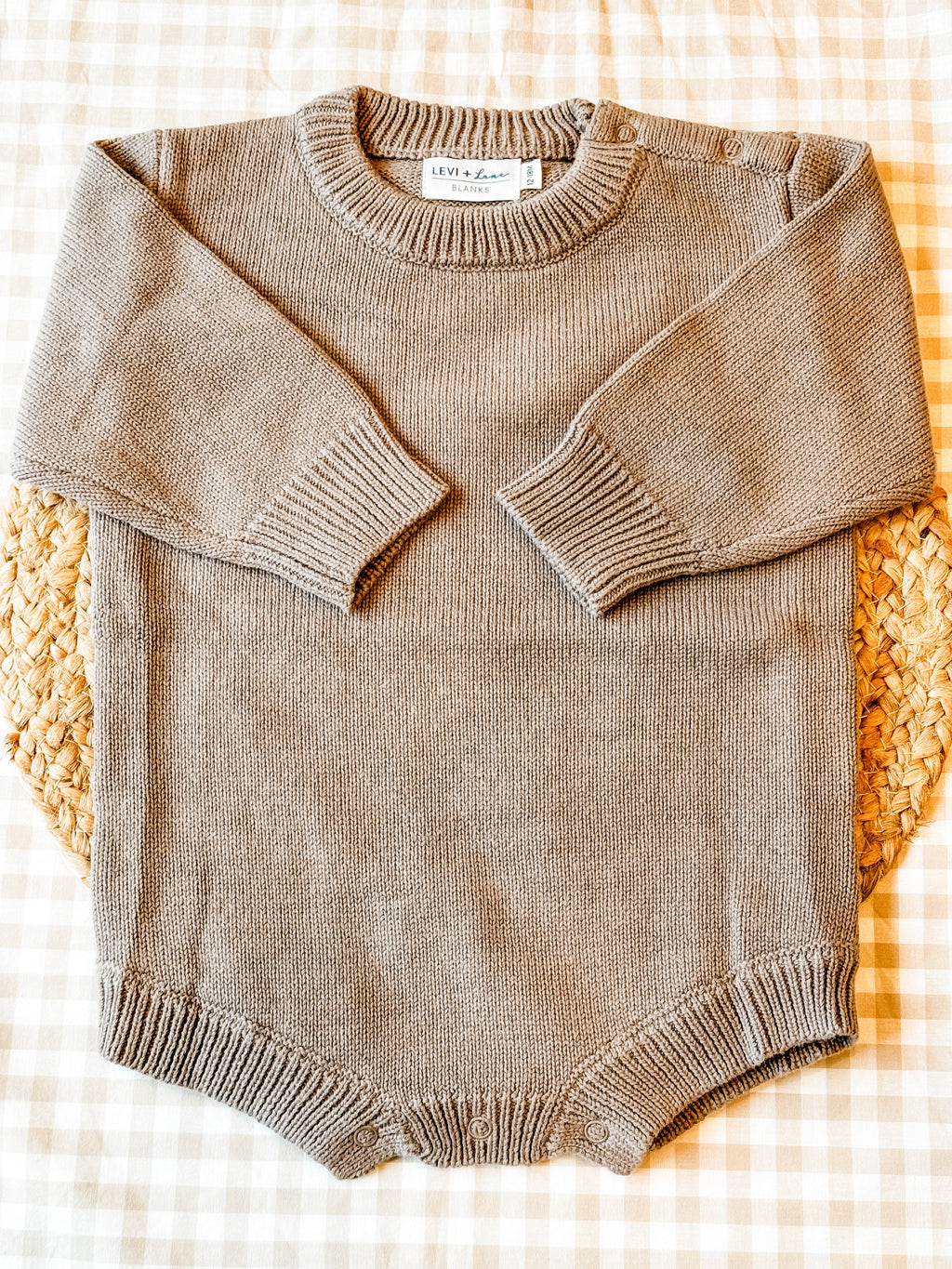 Long Sleeve Knit No-Ruffle Romper product photo 8