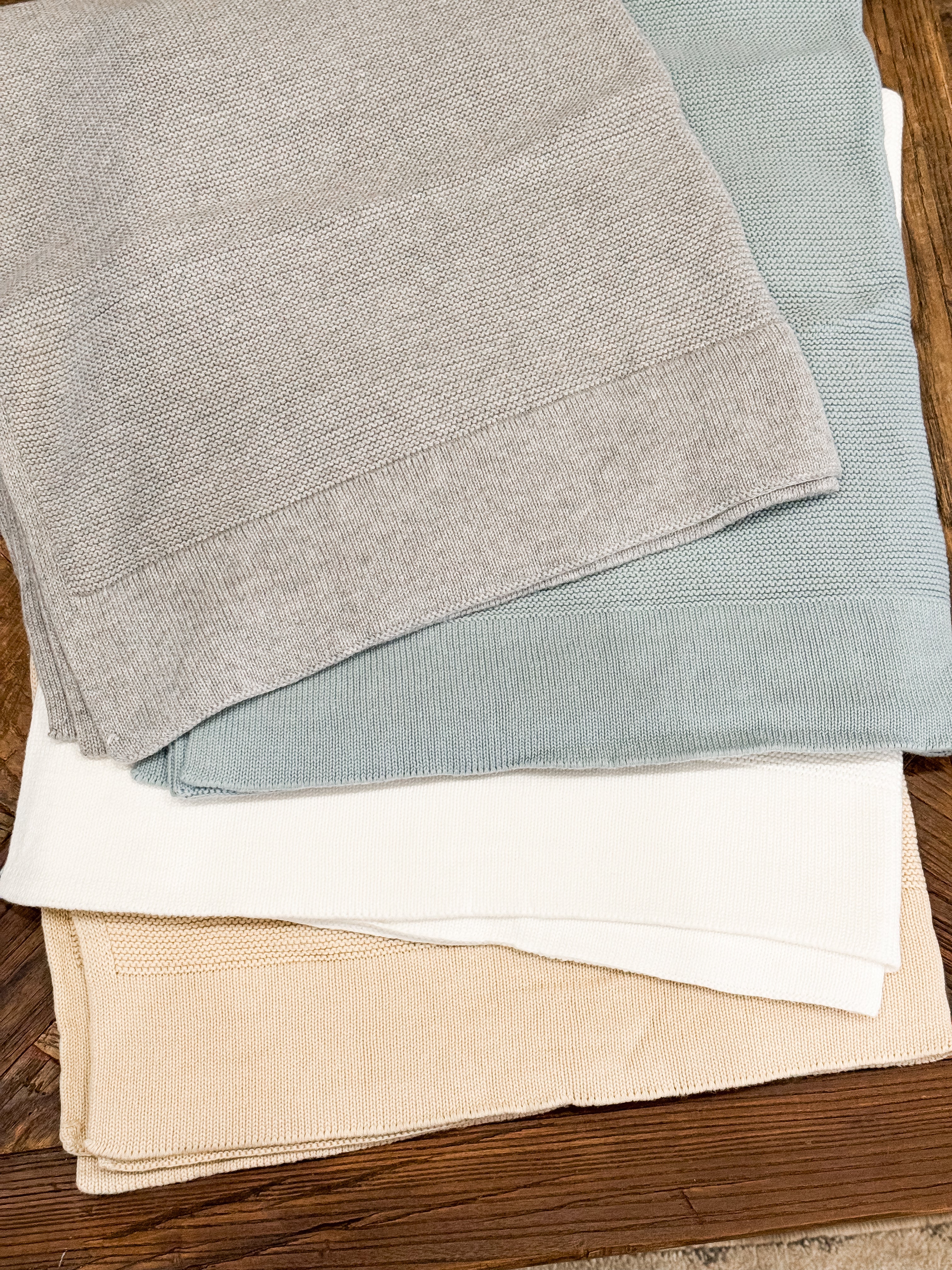 Straight Edge Knit Blanket product photo 3