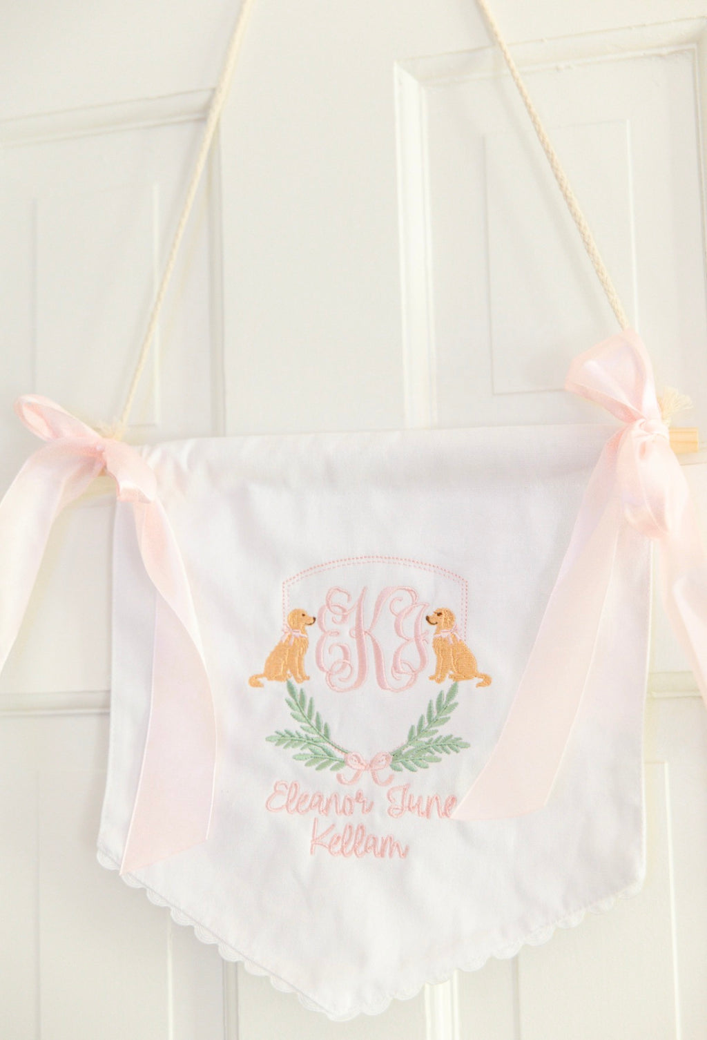Cotton Canvas Baby Banner