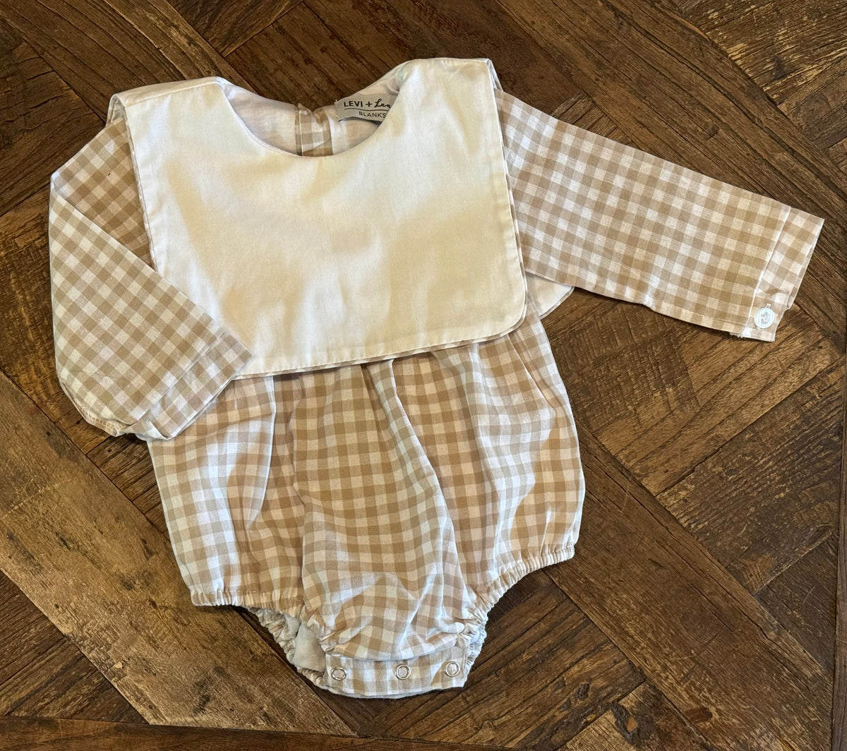 Gingham Bubble - 12M / Straight / Blue