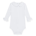 Girl's Long Sleeve Peter Pan Collar Infant Bodysuit