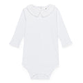 Boy's Long Sleeve Peter Pan Collar Infant Bodysuit