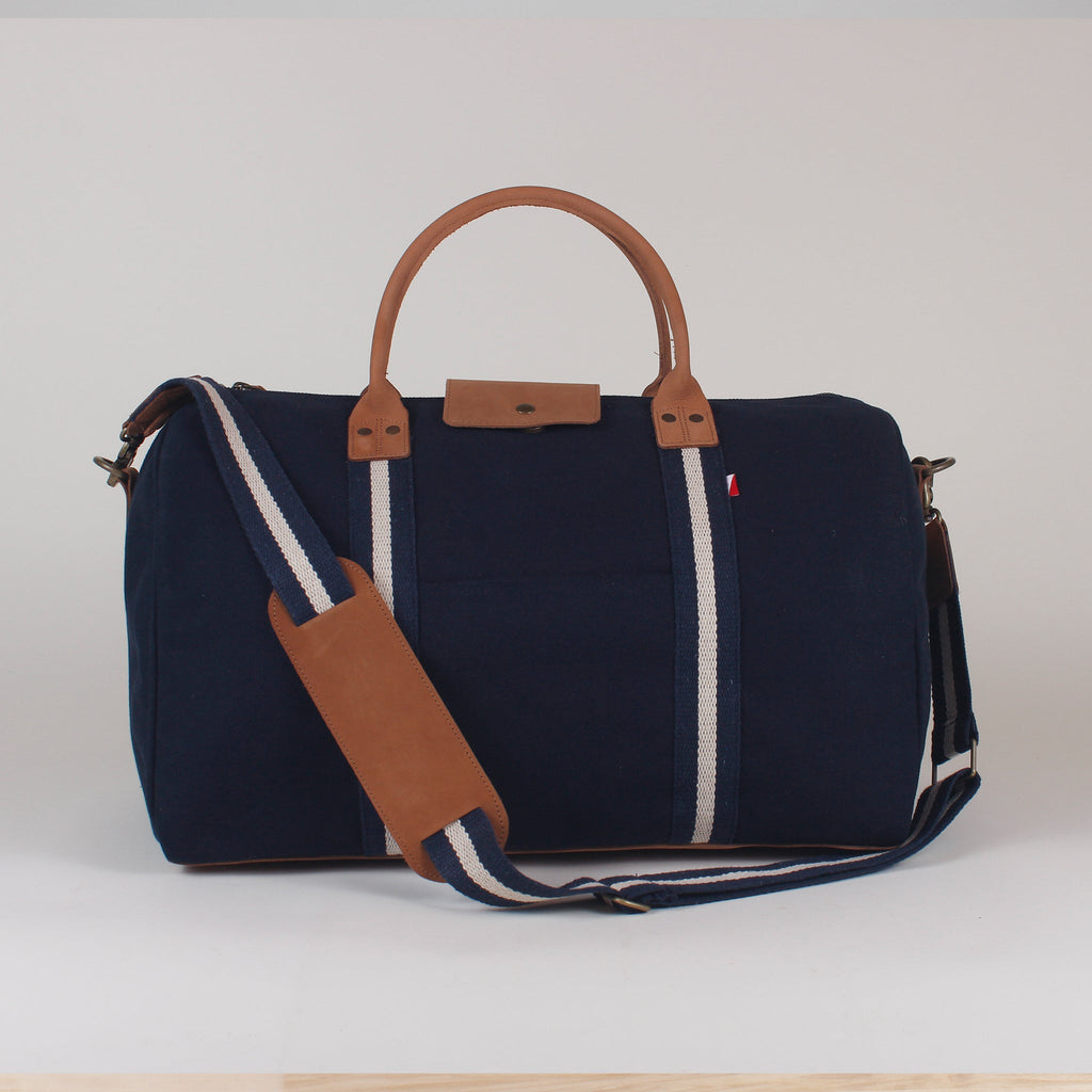 Tourist Canvas Duffle with Leather Handles and Bottom