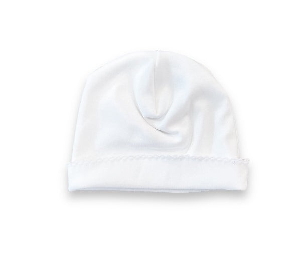 Organic Cotton Picot Trim Hat