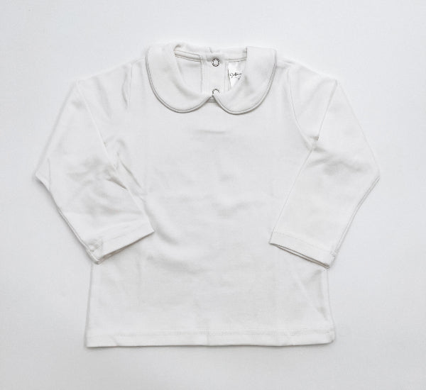 Piped Collar Long Sleeve Shirt