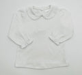 Scalloped Collar Long Sleeve Shirt
