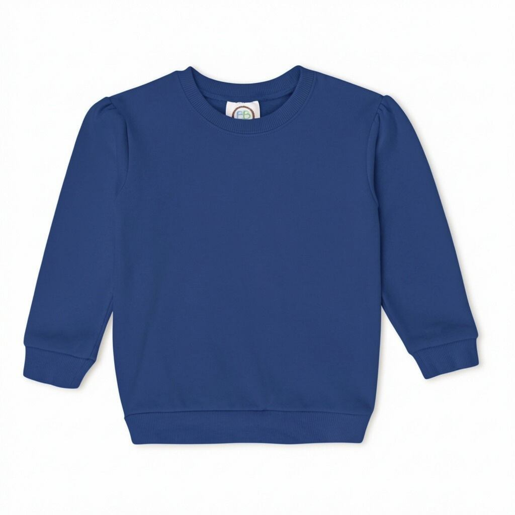 Girl's Puff Sleeve Sweatshirt