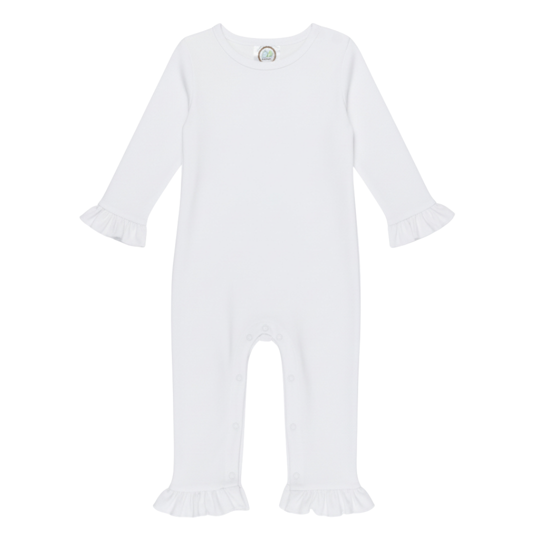 Girl's Long Sleeved Ruffle Romper